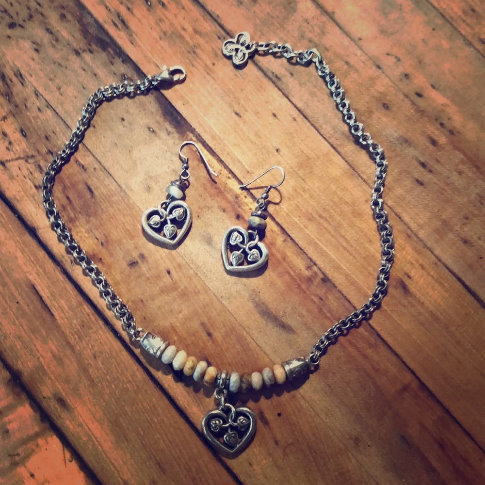 Brighton necklace and earrings